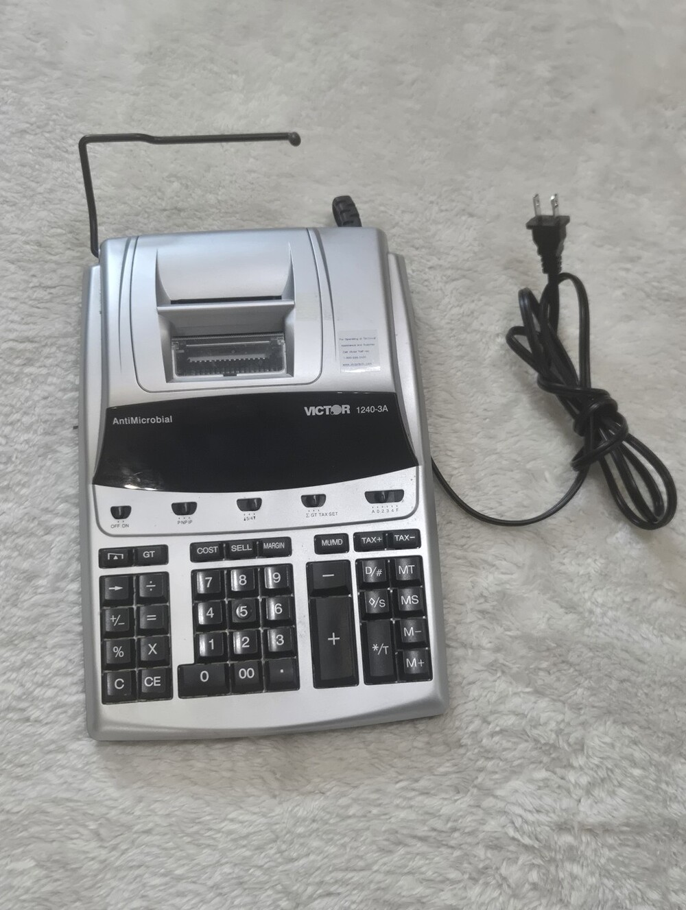Victor 1240-3A 12-Digit Heavy Duty Commercial Printing Calculator
